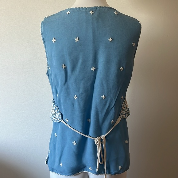 Plenty Embroidered Viscose Top Size 6 - Picture 5 of 10